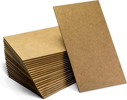 Officemate Tablero MDF de 5 x 9 pulgadas para manualidades, tablero de fibra de densidad media, tablero de madera dura de 1/8 pulgadas de grosor, 20