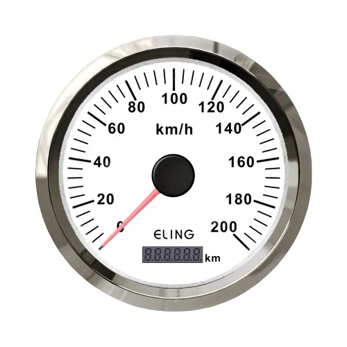 Miniatura 7 de ELING 4.331 in GPS Velocímetro Odómetro Medidor Set 0.0-124.3 mi/h para Camión Auto Remolque Coche Yate con Retroiluminación 12V 24V Negro y acero
