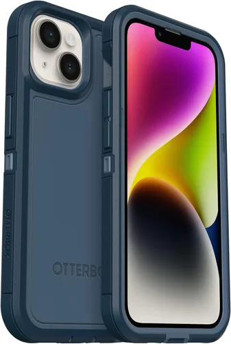 Miniatura 10 de OtterBox Funda para iPhone 14 y iPhone 13 Defender Series XT, cristal negro, sin pantalla, resistente, se ajusta a MagSafe, accesorio con cordón