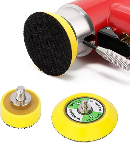 Miniatura 4 de Ouya 3 almohadillas de respaldo de gancho y bucle de 3 pulgadas, placa de pulido de hilos M6 para pulidor de automóvil de doble acción