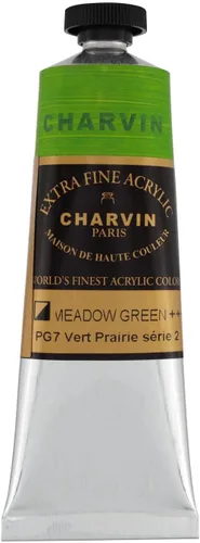 Miniatura 67 de Charvin Pintura acrílica profesional extrafina – verde absenta, tubo de 2.1 fl oz, pigmentos de triple fresado, resistente a la luz, pinturas