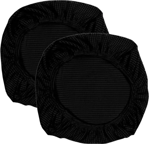 Miniatura 31 de Yikko - Fundas elásticas de jacquard con licra suave, con textura de grano de maíz, para sillas, aptas para oficina, comedor, bar, fundas