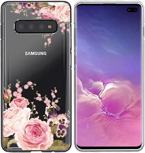 Miniatura 8 de Funda para Galaxy S10 Plus, para Samsung S10+ Funda de silicona TPU absorbente de golpes con mariposa transparente para Samsung Galaxy S10 Plus