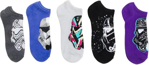 Miniatura 2 de STAR WARS womens Classic 5 Pack No Show Ankle Socks