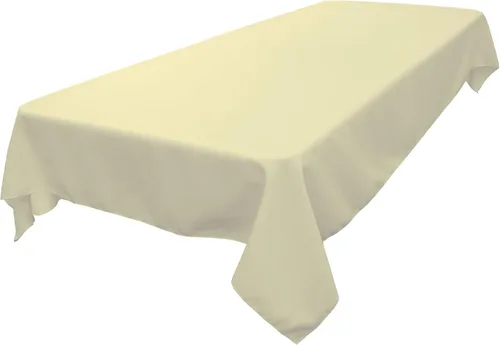 Miniatura 112 de LA Linen Mantel rectangular lavable de popelín de poliéster, resistente a las manchas y a las arrugas, cubierta de mesa 60x84, mantel de tela