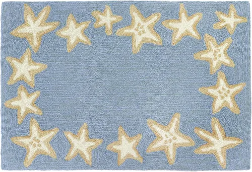 Miniatura 67 de Liora Manne CAPR5163633 - Alfombra costera para interiores y exteriores, color azul marino, 2 pies x 5 pies Cuerdas Navy
