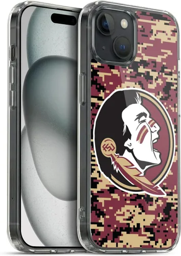 Miniatura 188 de Head Case Designs Funda de gel suave FSU Seminoles de la Universidad Estatal de Florida con licencia oficial compatible con Apple iPhone 13 Pro Max