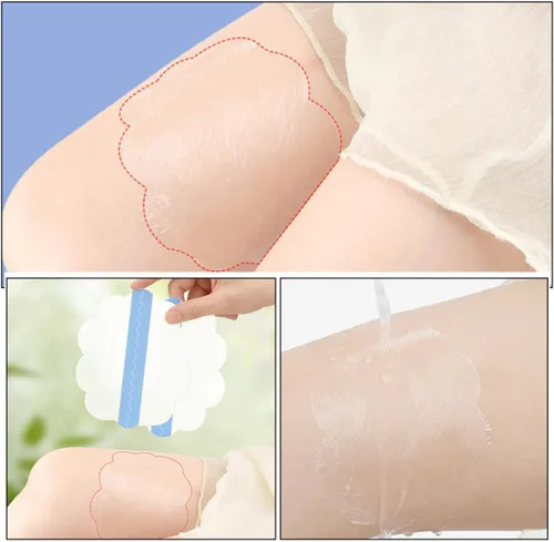 Miniatura 3 de Alipis 10pcs Inner Thigh Anti-Chafing Tape Patch, Breathable Sweat-Resistant Adhesive, Flower-Shaped Soft Gel for Sports and Daily Comfort