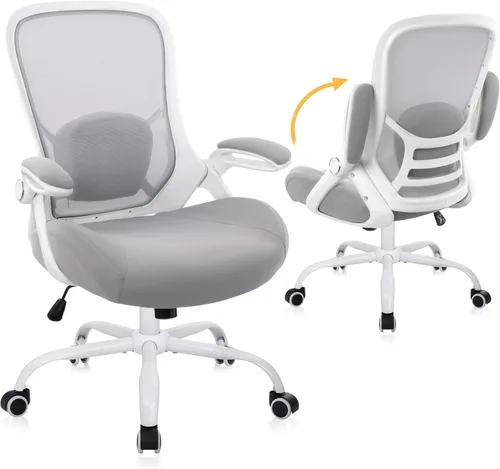 Miniatura 12 de HYLONE Silla de Oficina de Servicio Pesado de 400 libras, Silla de Escritorio Ergonómica con Asiento Engrosado de 5", con Reposabrazos Ajustables