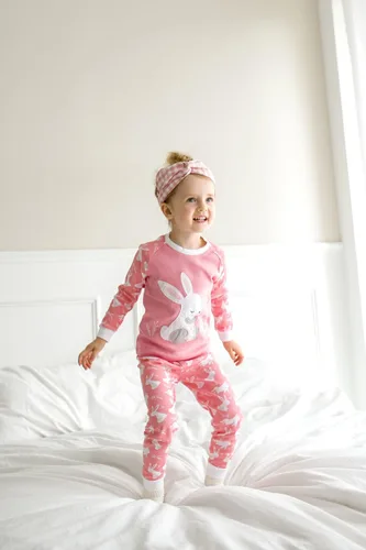 Miniatura 2 de VAENAIT BABY 12M-12Y Niños Niños Niños Niñas Animal Camión Conejo Personaje 100% Algodón Pijama Conjunto