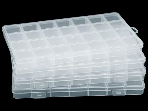 Miniatura 10 de Caja de almacenamiento de plástico transparente de 6 piezas con cierre hermético, contenedor organizador para lápices, rompecabezas, juguetes