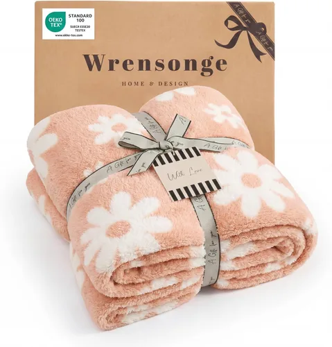 Miniatura 41 de WRENGONGE - Manta a rayas de color caqui, suave, acogedora, mullida, cálida, para sillón, sofá, cama o viajes, ligera, 50 x 70 pulgadas, regalo
