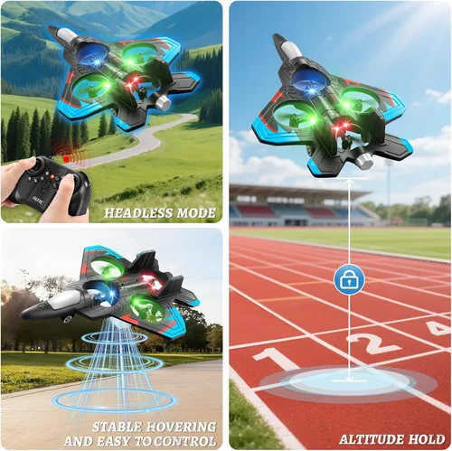 Miniatura 3 de Aviones RC para niños y adultos, control remoto de espuma, aviones, helicópteros, drones, juguetes para niños y adultos de 8 a 12 y 16 años, avión