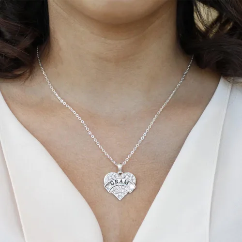 Miniatura 3 de Inspired Silver - Collar de plata de 18.0 in con dije de corazón con circonitas cúbicas