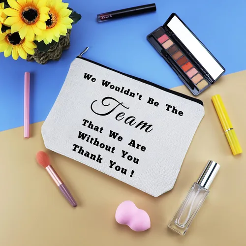 Miniatura 3 de Bolsas de maquillaje de regalo para mujeres líderes, Blanco apagado, S