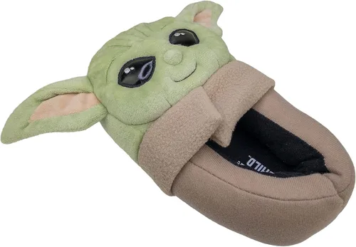 Miniatura 2 de STAR WARS The Mandalorian, Grogu Baby Yoda - Pantuflas de cuerpo completo para niños, talla 1112 a 45