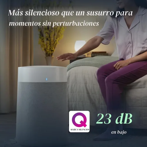 Miniatura 5 de BLUEAIR Purificadores de aire para habitaciones grandes, limpia 3,048 pies cuadrados en una hora, limpiador de aire inteligente HEPASilent