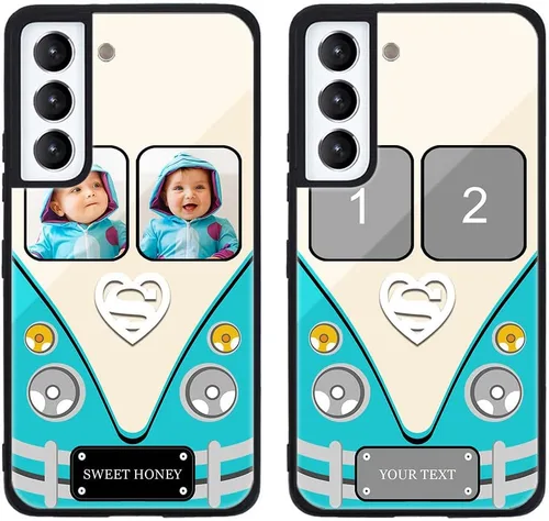 Miniatura 294 de Funda de teléfono personalizada para Samsung Galaxy S22+ / S22 Plus 5G, funda de TPU suave de vidrio templado antiarañazos personalizada con foto