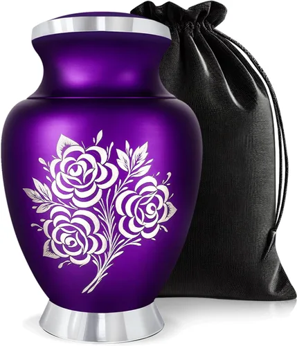 Miniatura 13 de Urna de Cremación de Rosa para Cenizas para Mujeres y Hombres - Urnas de Rosa Artesanales para Cenizas Humanas Adultas Femeninas y Masculinas