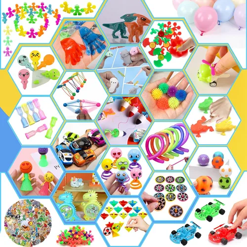 Miniatura 3 de Más de 1000 piezas de recuerdos de fiesta para niños, paquete de juguetes antiestrés, rellenos de calcetines de Navidad, regalo de cumpleaños, caja