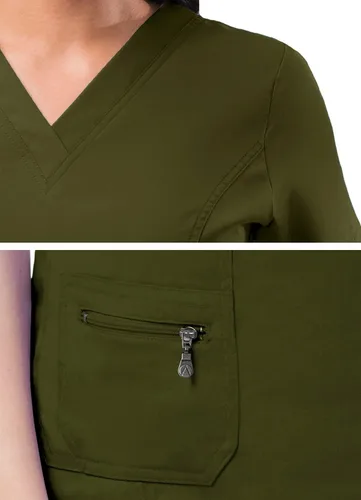 Miniatura 4 de Adar Pro - Ropa quirúrgica para mujer, con cuello en V elevado