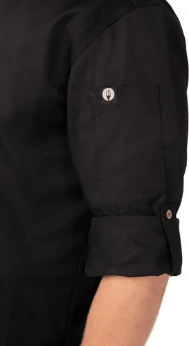 Miniatura 5 de Chef Works Abrigo de chef Hartford para hombre