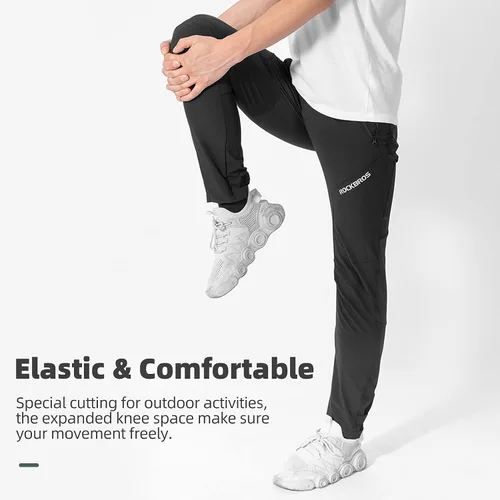 Miniatura 4 de ROCKBROS Pantalones de ciclismo para hombre, pantalones de ciclismo de montaña de secado rápido, pantalones de ciclismo para correr, senderismo