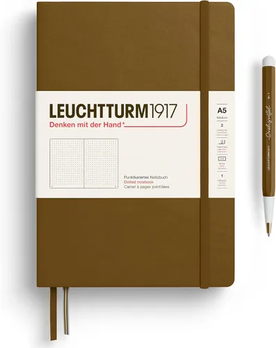 Miniatura 9 de LEUCHTTURM1917 - Cuaderno de tapa dura mediano A5 con 251 páginas numeradas para escritura y diario (lila, con puntos)