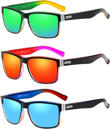 Miniatura 18 de Gafas de sol deportivas polarizadas para hombre Ciclismo Correr Pesca Golf Moda Gafas de sol Mujeres HD6009 C11 Azul Naranja Montura Azul Espejo