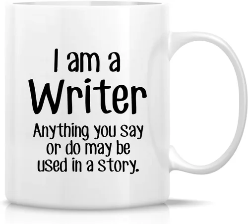 Miniatura 26 de Retreez Taza divertida - Soy un escritor, cualquier cosa puede ser utilizada en una historia, 11 Oz Tazas de café de cerámica - Taza graciosa