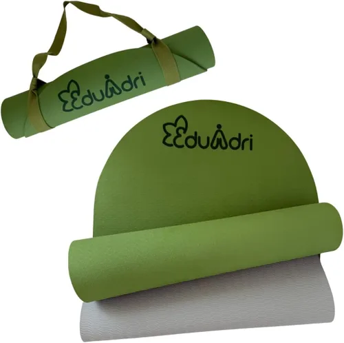 Esterilla de yoga extra gruesa de alta calidad con correa de 0.236 pulgadas antideslizante, ecológica, TPE de alta densidad, ideal para el hogar,