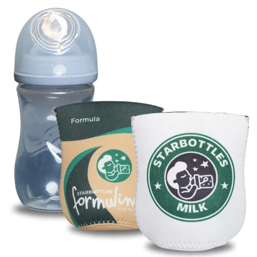 Miniatura 8 de Coozies con temática de café para biberones – Regalo divertido para nuevos padres y baby showers