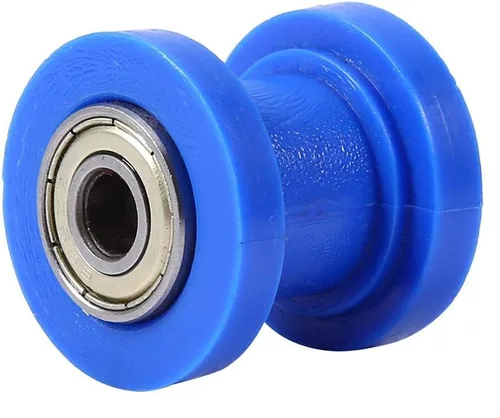 Miniatura 2 de Anauto Rueda tensor deslizante de rodillo de cadena de 0.394 in Pit Dirt Mini Bike Moto ATV (azul)