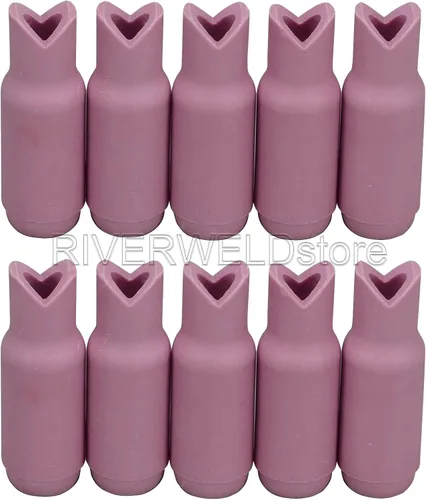Miniatura 6 de RIVERWELD Boquillas de alúmina TIG Copa de cerámica 10N49 5 # 5/16 "Orificio Fit DB PTA SR WP 17 18 26 TIG Antorcha de soldadura 10pk