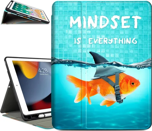 Miniatura 11 de Vimorco Funda para iPad 5ª/6ª Generación de 9.7 pulgadas 2017/2018, para iPad Air 1/2 Funda 2013/2014, Funda de Soporte Ajustable Delgada, Mandala