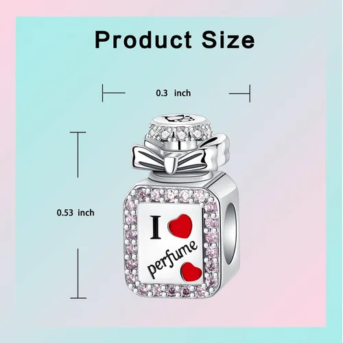 Miniatura 6 de LUXILLA Abalorio de plata de ley 925 para madre, hija, abuela, para familia, amor, madre, hija, abuela, para pulseras, collares, dijes, joyas