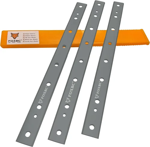 FOXBC Repuesto de cuchillas de nitruro de 13 pulgadas para cepilladora DeWalt DW735 DW735X, repuesto DW7352, juego de 3