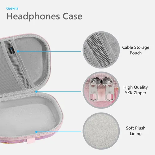 Miniatura 2 de Geekria NOVA - Funda para auriculares para auriculares compatibles con JBL Tune 510BT/500BT/670NC, Live 400BT y más, bolsa de transporte de viaje
