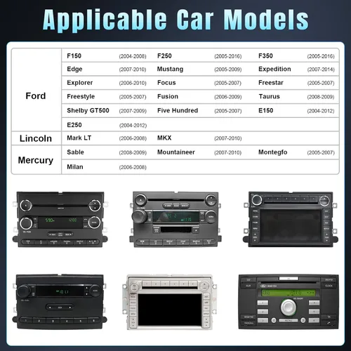 Miniatura 2 de Leadfan Radio de coche Android para Ford F150/F250/F350 2004-2016, pantalla de 7 pulgadas estéreo de coche con CarPlay inalámbrico Andriod Auto