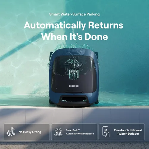 Miniatura 2 de Beatbot Sora 30 Aspiradora de piscina, limpieza de pisos, paredes, línea de agua y plataforma, 6800 GPH de potencia, estacionamiento inteligente