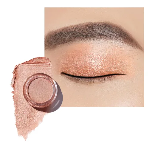 Miniatura 54 de Oulac Sombra de ojos en crema con brillo también para iluminador Sombra de ojos mezclable Resistente al agua y de larga duración con fórmula Pureza