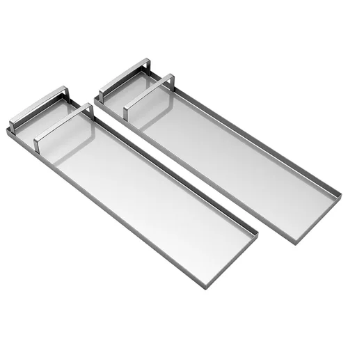 Miniatura 10 de Rodilleras de hormigón, 28 x 8 pulgadas, de acero inoxidable, par de deslizadores móviles, herramientas deslizantes de tablero de hormigón