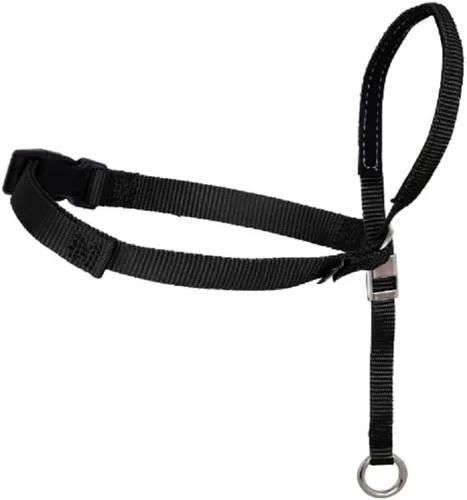 Miniatura 4 de Collar de cabeza suave líder de entrenamiento para perros anti tirones para caminar elige el tamaño (pequeño - negro)