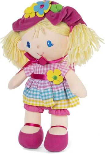 Miniatura 3 de GUND Muñeca de peluche April Springtime Dolly de 13 pulgadas con gorro extraíble y vestido