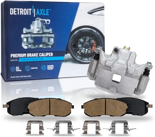 Miniatura 85 de Detroit Axle - Pinza de disco del lado del acompañante + pastillas de freno de cerámica de repuesto para Lexus HS250H Toyota RAV4 Prius V Scion xB