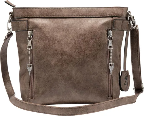 Miniatura 2 de Browning Women's Concealed Carry Catrina Purse, Premium Holstered Handbag With Safety Locking Option Marrón desteñido