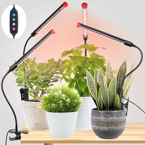 Miniatura 9 de ¡Cambio de juego! FECiDA Paquete de 2 unidades de 9W de alimentación enchufable para el hogar, NO adaptador de 5W, luces de cultivo con clip