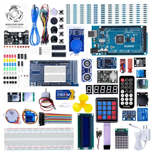 Proyecto Mega 2560 de Elegoo. El juego de arranque más completo con TUTORIAL para Arduino Mega2560 UNO Nano Mega2560 Complete Starter Kit