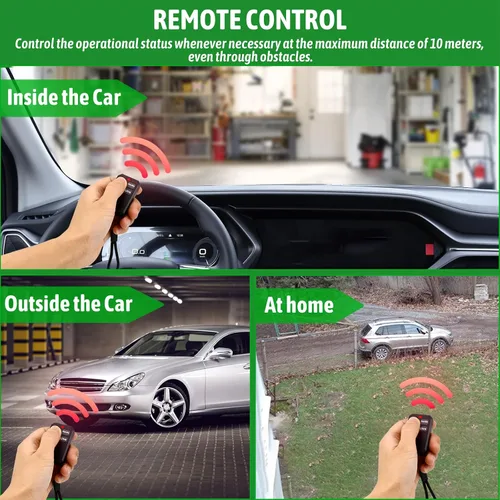 Miniatura 8 de Repelente ultrasónico de roedores para motores de automóvil, disuasorio ultrasónico cableado de 12V 24V para ratones y ratas con luces