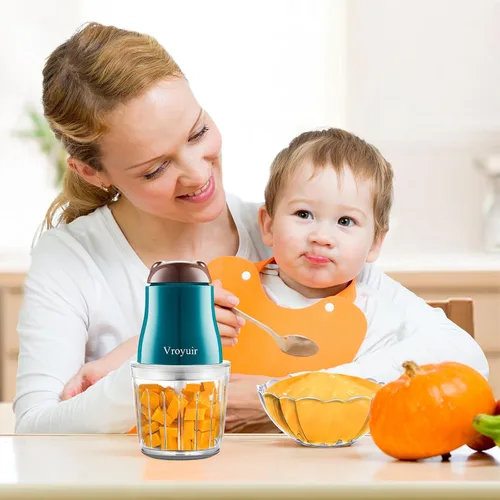 Miniatura 7 de Fabricante de Alimentos para Bebés, licuadora de alimentos para bebés de 600ML con 10 cuchillas, procesador de alimentos para bebés para alimentos